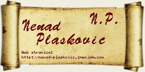 Nenad Plasković vizit kartica